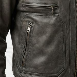 Veste de moto en cuir véritable pour homme de qualité supérieure, nouvelle arrivée, vestes de moto d'hiver, protections amovibles, personnalisables - Product Image 5