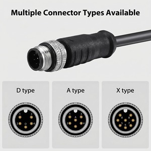 Câble Ethernet industriel M12 vers RJ45, codes A, D, X, blindé, haute qualité - Product Image 3