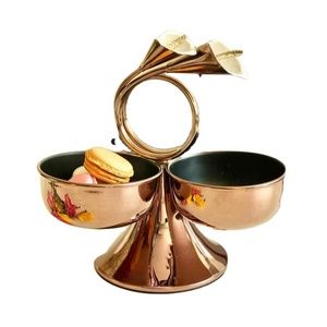 ชุดชามสามใบสีโรสโกลด์ ดีไซน์ทันสมัย สำหรับใส่เครื่องปรุง ซอส และของว่าง ใช้เสิร์ฟที่บ้าน ราคาขายส่ง - Product Image 1