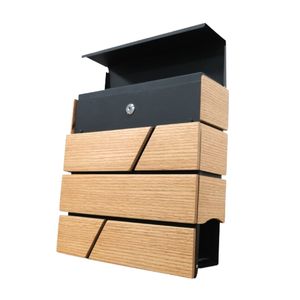 Buzón de pared de estilo estadounidense elegante, diseño personalizado, material metálico de acero galvanizado de primera calidad - Product Image 4