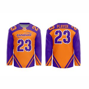 Maillot de hockey sur glace de haute qualité pour hommes, personnalisable, respirant, à séchage rapide, vêtements de sport personnalisés pour club - Product Image 1