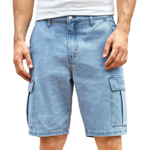 กางเกงขาสั้นผ้ายีนส์ทรงสลิมฟิตสำหรับผู้ชายอินเทรนด์สไตล์สตรีทลำลองกางเกงขาสั้นฤดูร้อนที่สวมใส่สบายทุกวัน - Product Image 4