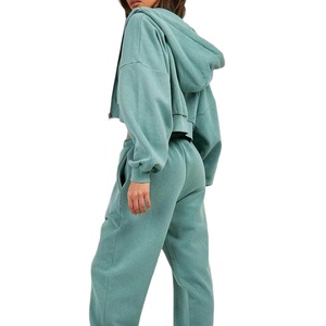 Survêtement de qualité personnalisé pour femmes ensembles de pantalons de jogging ensemble de costume de grande taille survêtement pour femmes avec sweat à capuche costume de sport 2026 - Product Image 2