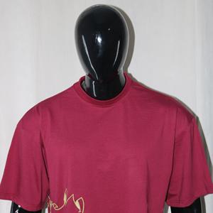 Camiseta urbana de color marrón, peso pesado, 300 GSM, 100% algodón, estampada en serigrafía, talla americana, estampado completo, URBAN PRODUCTIONS - Product Image 4