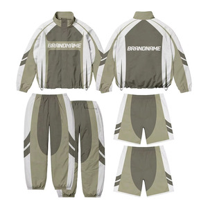 Conjunto Deportivo de Invierno para Hombre, Tallas Grandes, con Logotipo Personalizado, Transpirable, Diseño de Bloques de Color Sólido, Impermeable - Product Image 6