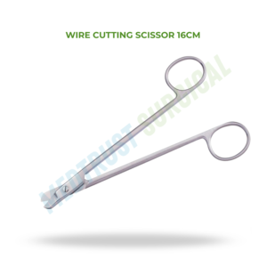 Ciseaux à fil de 16 cm, instrument chirurgical orthopédique pour couper les fils - Product Image 2