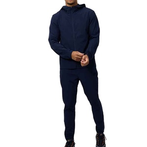 Men Wholesale Windbreaker Tracksuit 2 Piece Set Polyester Nylon <b>Zip</b> <b>Up</b> <b>Jacket</b> And Sweatpants Stacked Pants Sports Suit - Product Image 1