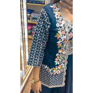 ชุดเลเฮนกาสำเร็จรูป 3 ชิ้น พร้อมเสื้อคลุม สำหรับผู้หญิงไซส์ใหญ่-2XL - Product Image 4