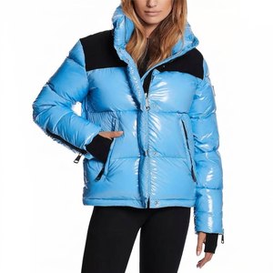 Chaqueta de Plumón para Mujer con Bolsillos con Cremallera y Puños Ajustables, Chaqueta Térmica para Esquí, Las Mejores Chaquetas de Plumón con Cuello para Mujer - Product Image 6