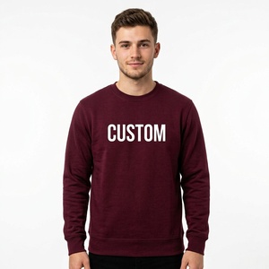 Custom Men's <b>Sweatshirt</b> <b>Embroidery</b> Cotton Fleece Crewneck Pullover Casual Streetwear Wholesale Apparel Manufacturer - Product Image 3