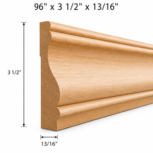 Moulures décoratives en bois pour plinthes, corniches, cadres de portes, encadrements de fenêtres, panneaux muraux – Conception personnalisée - Product Image 2