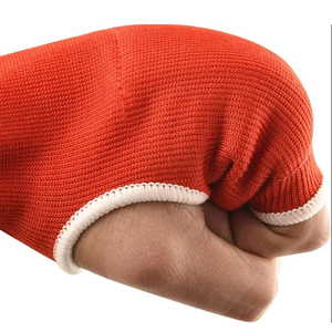 Guantes de Boxeo de Medio Dedo Harry Johnson Production, Rojos, de Algodón, con Cierre de Velcro, para Entrenamiento de Artes Marciales para Adultos - Product Image 5