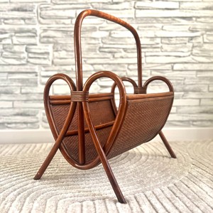 Soporte de mimbre de lujo para periódicos, contenedor de alta calidad para revistas, accesorios de oficina - Product Image 1