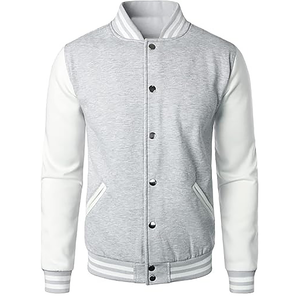 Chaqueta Varsity Personalizada con Logotipo Bordado, Chaqueta de Béisbol de Cuero y Lana de Alta Calidad - Product Image 1