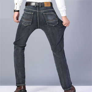 Jeans Casuales de Estilo Ajustado para Hombre, Personalizados, para Primavera y Otoño, Lavado Claro, con Estampado en Relieve, Cierre de Cremallera y Cintura Media, Suministro ODM - Product Image 3