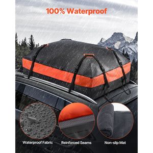 Borsa da Tetto per Auto Toyota in PVC Resistente e Impermeabile da 15 Piedi Cubi, Portapacchi 100% Impermeabile 840D - Product Image 2