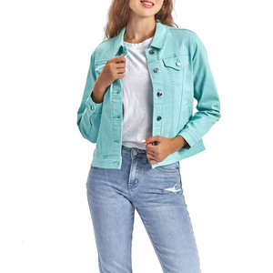 New Arrival Women Jeans <b>Jacket</b> Wholesale Street Wear <b>Winter</b> Use Jeans <b>Jacket</b> for Women in Low Price - Product Image 2