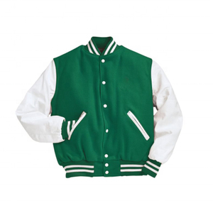 Chaqueta Universitaria Personalizada al por Mayor para Hombre, Talla Grande, Chaqueta de Béisbol Universitaria de Lana con Letras Bordadas - Product Image 5