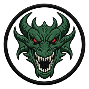 Parche Bordado a Máquina Termoadhesivo con Diseño de Espada y Daga Celtica, Hoja Plateada, Insignia Redonda Negra, Accesorio de Caballero Medieval, Venta al por Mayor - Product Image 6