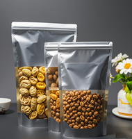 Sachet transparent refermable à fermeture éclair, qualité alimentaire, pour bonbons, assaisonnements et échantillons alimentaires