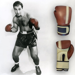 Hot Selling Unisex Leather Professional Boxing Gloves High Density <b>Foam</b> Shock Absorbing Moisture Wicking Full Finger Hook Loop - Product Image 5
