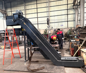 Alat mesin CNC sabuk sekrup Spiral konveyor Chip dengan tangki - Product Image 4