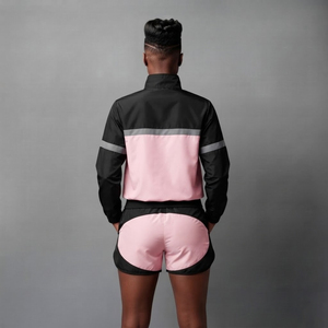 Conjunto deportivo para mujer 2027, ropa de exterior ligera, chaqueta cortavientos de nailon y pantalones cortos, secado rápido, estilo hip hop. - Product Image 2