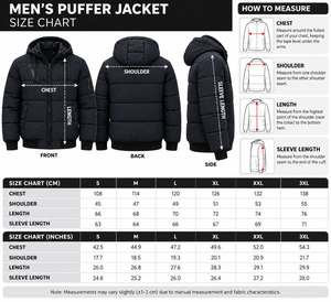 Blouson d'hiver matelassé à capuche, couleur unie, coupe-vent, fermeture éclair, rembourrage en polyester, style décontracté, logo frontal - Product Image 5