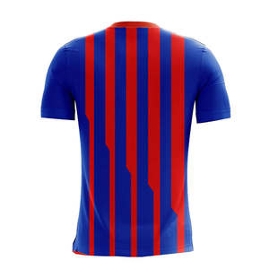 Camiseta Deportiva para Hombre con Rayas Verticales Azules y Rojas, Jersey de Entrenamiento Atlético - Product Image 2