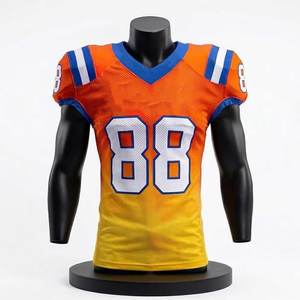 Camisetas de fútbol americano personalizadas sublimadas de alta calidad, transpirables, con logotipo personalizado, 100% poliéster - Product Image 1