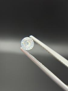 Pierre de saphir blanc naturel de 4,5 mm, 0,40 carat, taille brillant ronde, pierre précieuse lâche avec jeu de couleurs, Sri Lanka, pour la fabrication de bijoux - Product Image 3