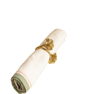 <b>Set</b> Of 6 Elegant <b>Gold</b> Metal Napkin <b>Rings</b> Premium Polished Brass Napkin Holders For Decorative Table Settings And Formal Events - Product Image 4