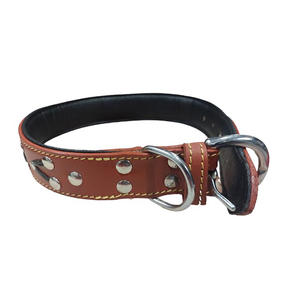 Collar de Cuero Genuino para Perro, Precio de Fábrica al por Mayor, Collar Ajustable Acolchado Suave de Lujo - Product Image 2