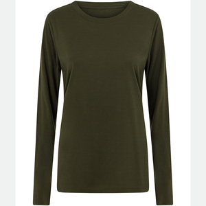 T-shirt sans couture à manches longues pour femme, imprimé sur mesure, respirant, décontracté, vêtements de sport et de fitness - Product Image 1