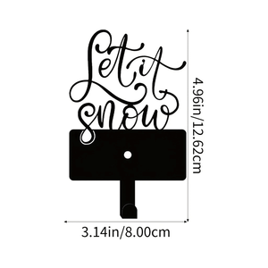 CIFbuy Ganci Metallici Eleganti, Set da 2 Pezzi, Organizzatore da Parete Multifunzione per Chiavi e Cinture, TikTok per Servizio Ritiro Temu - Product Image 1