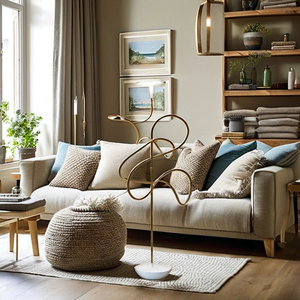 Iluminación de mesita de noche sencilla y moderna, lámpara de escritorio con personalidad artística para dormitorio, sala de estar y hogar - Product Image 3