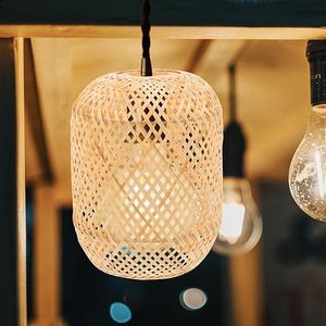 Bamboo Rattan Lampshade Decorative Pendant Light Shade for Indoor <b>Lighting</b> Use Wholesale Made by KingCraftViet - Product Image 2