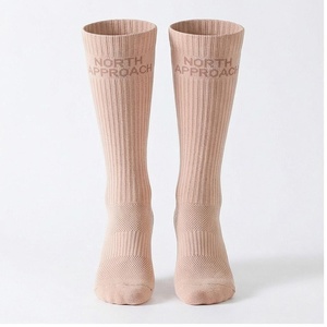 North Approach <b>Knee</b> <b>High</b> <b>Socks</b> Breathable Ribbed Design For Adults Casual Daily Wear - Product Image 1