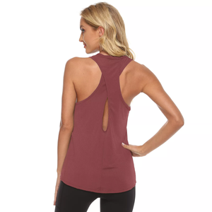 Camiseta sin Mangas con Logotipo Personalizado, Chaleco Deportivo para Mujer, Ropa Deportiva de Secado Rápido, Top Deportivo de Poliéster para Gimnasio y Yoga - Product Image 4