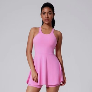 Jupe plissée personnalisée pour femme, taille haute, 2 en 1, sportive, pour la course à pied, le tennis, le paddle, le golf, le pickleball, avec poche - Product Image 1