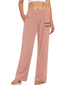 Pantalon de jogging taille haute pour femme, coupe ample, pour le fitness, la gym, le yoga, avec poches - Product Image 6