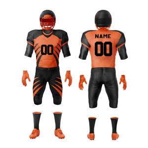 Diseña tus Propias Camisetas y Pantalones de Fútbol Americano Personalizados, Conjunto Completo de Manga Corta Unisex - Product Image 1