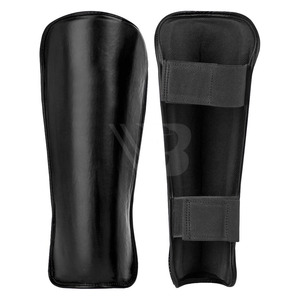 Espinilleras de cuero vacuno personalizadas para kick boxing, servicio OEM, nuevo diseño, a precio económico. - Product Image 1
