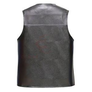 Gilet en cuir pour homme de qualité supérieure, respirant et chaud pour l'hiver, avec tissu de qualité, prix raisonnable, faible MOQ, style formel - Product Image 2