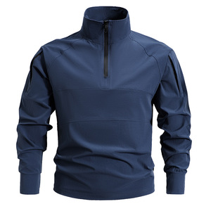 Sudadera con Cuello Alto y Bolsillos, Bordado con Logotipo Personalizado, Precio de Fábrica de Bangladesh y China, Elástica, de Secado Rápido, para Primavera y Otoño - Product Image 3