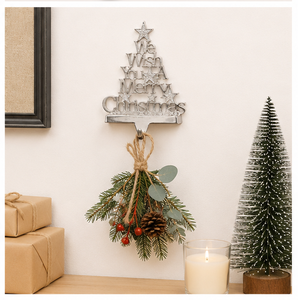 High Quality Metal Christmas Tree <b>Stocking</b> <b>Holder</b> Silver Nickel Plated Weighted Mantel Hanger For Fireplace Holiday Decoration - Product Image 6