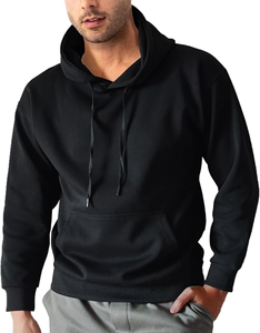 Hoodie streetwear surdimensionné pour homme, impression et broderie de logo personnalisés, 100% coton, service OEM ODM disponible - Product Image 1