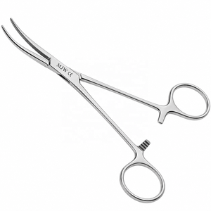 คีมหนีบหลอดเลือด MJW Surgical Crile Hemostatic Forceps ขนาด 14 ซม. 5.5 นิ้ว ปากโค้ง ทำจากสแตนเลส ใช้หนีบหลอดเลือดแดง ได้รับการรับรองมาตรฐาน CE ISO13485 ผลิตแบบ OEM - Product Image 1