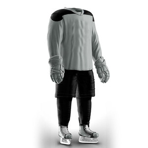 <b>Ice</b> Hockey Uniform Lightweight Jersey And Pants Breathable Fabric Adjustable Gear For Track League And Tournament Use - Product Image 2