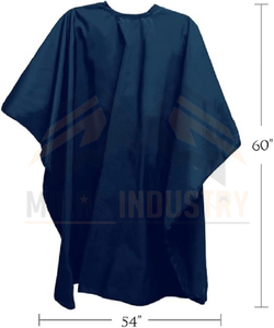 <b>Women</b> Blue Polyester Haircut <b>Cape</b> Water Resistant Salon Workwear - Product Image 1
